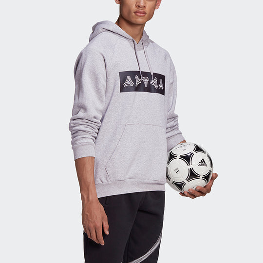 adidas Tan Sw Hoody Soccer/Football Sports Training Pullover Gray GE5146