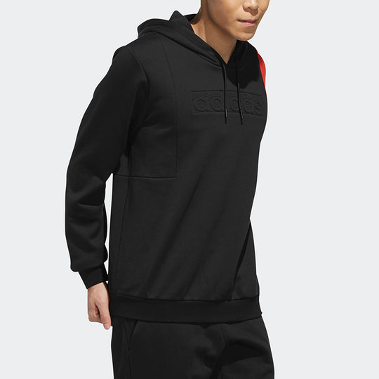 adidas neo Contrasting Colors Loose Cozy Sports Pullover Black EI4348