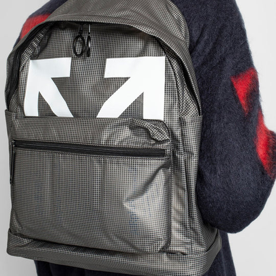 OFF-WHITE Arrow PVC Backpack 'Black/White' OMNB029E20PLA0011001 Backpack - KICKSCREW