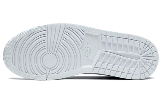 Air Jordan 1 Mid 'Triple White 2020' 554724-130 Retro Basketball Shoes  -  KICKS CREW