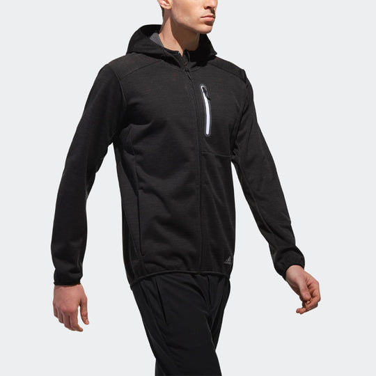 adidas Outdoor Sports hooded Fleece Jacket Black CV4857