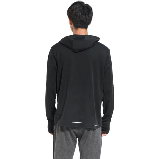 Men's Nike Logo Printing Hooded Long Sleeves Reflective Black T-Shirt AQ4850-010