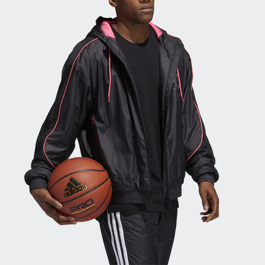 adidas Dame Vis Jkt Basketball Sports Hooded Jacket Black GL7106