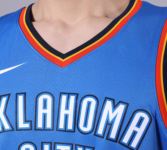 Nike Paul George White Oklahoma City Thunder Player Performance T-Shirt