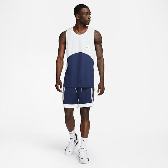 Nike Dri-fit Elite Basketball Shorts 'Midnight Navy White' DH7142-411