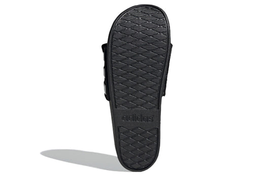 adidas neo Adilette Comfort Adj Yellow Crossover Black White Unisex Slippers 'Black White' FY3037