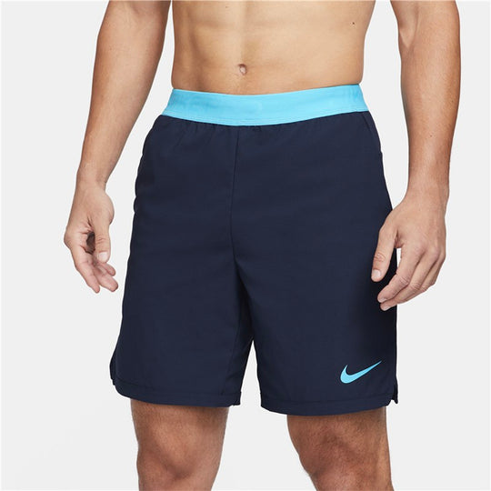 Nike Pro Flex Logo Pattern Casual Sports Shorts Navy Blue Dark blue CJ1958-452