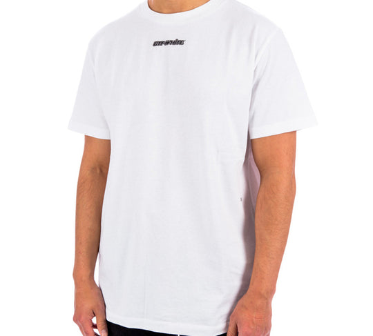OFF-WHITE Marker Short-Sleeve Slim Tee 'White/Blue' OMAA027E20JER0050145 T-shirts - KICKSCREW