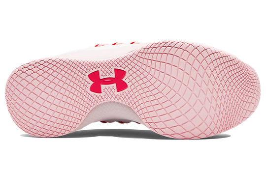 (WMNS) Under Armour Charged Breathe Lace Sports Shoes Pink/White 3022584-106