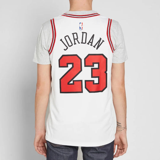 Buy Michael Jordan Chicago Bulls White Jersey