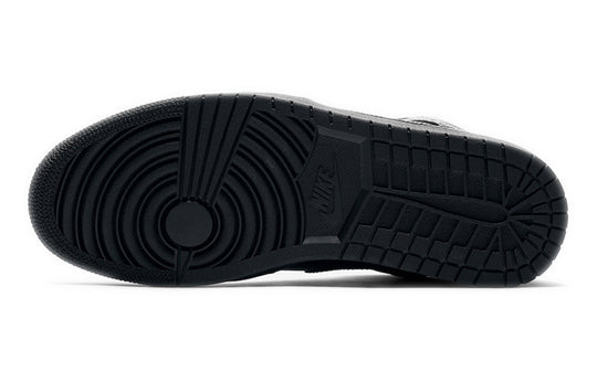 Air Jordan 1 Mid 'Triple Black' 2020 554724-091 Retro Basketball Shoes  -  KICKS CREW