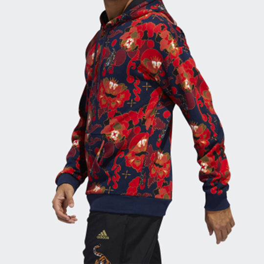 Men's adidas CNY New Year Limited Fleece Lined Red GG0774
