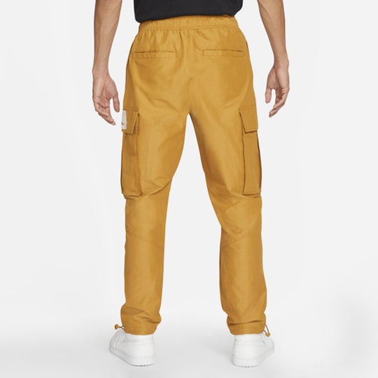 Men's Jordan Flight Woven Pocket Sports Pants/Trousers/Joggers Yellow CV3178-790