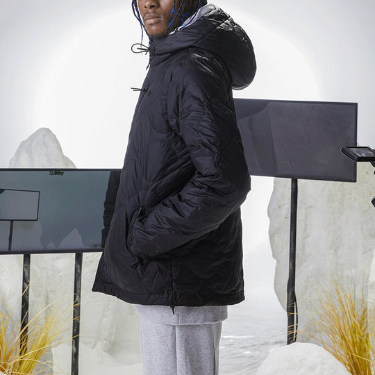 Sleeves CREW Jacket hooded originals adidas Long - KICKS Black Down Zipper Sports H