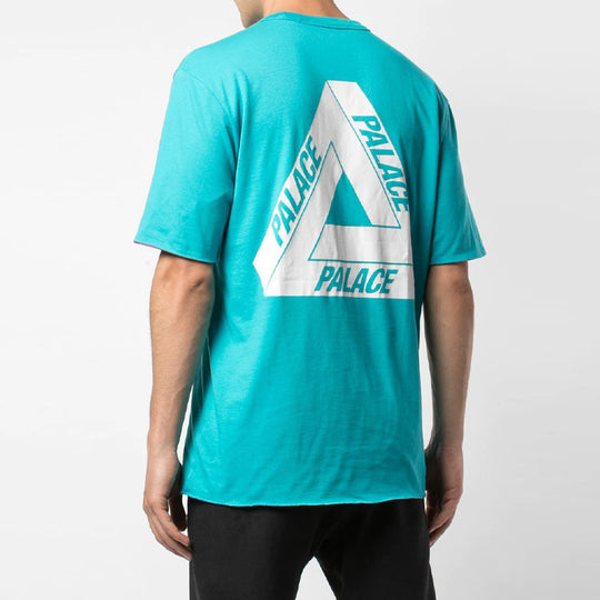 PALACE Reverso Og Large Triangle Logo Double Sided Short Sleeve Green Lake T-Shirt P14ES064