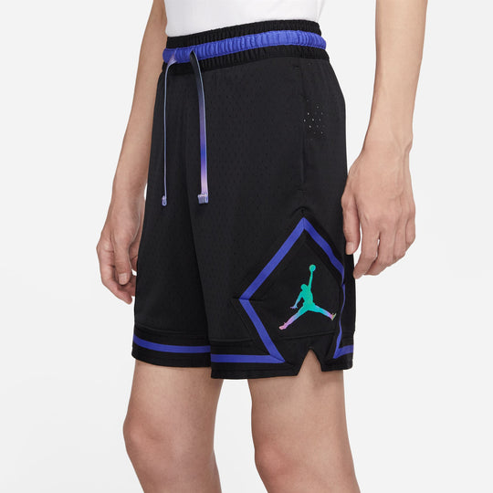 Men's Air Jordan Stripe Logo Printing Lacing Straight Sports Shorts Bl ...