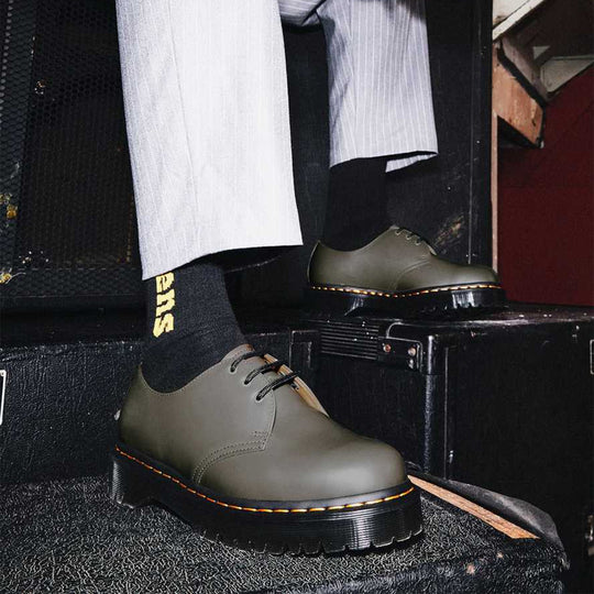 Dr. Martens 1461 Bex Two Tone Leather Platform Shoes Size 13 US