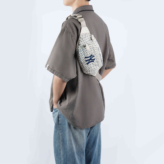 MLB Monogram NY New York Yankees Mini Crossbody Bag White 32BGD2011 - 50 -  KICKS CREW - our favorite beater bags