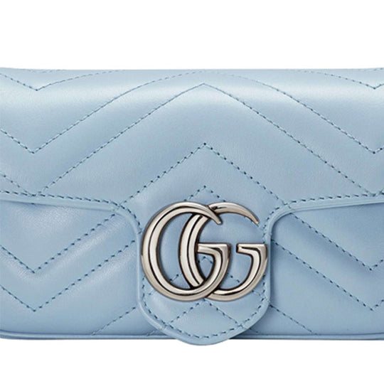 Gucci GG Marmont Super Mini Bag 'Pastel Blue' 476433-DTDCP-4928