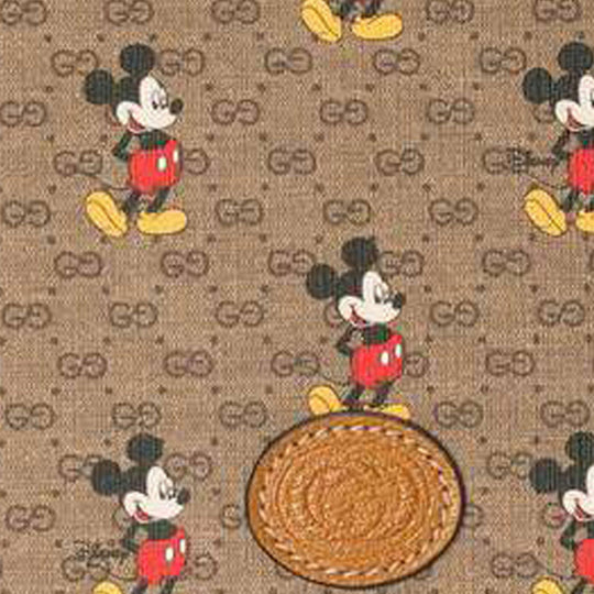 (WMNS) Gucci X Disney Cotton-Canvas Shoulder Bag 'Brown' 602694-HWUBM-8559