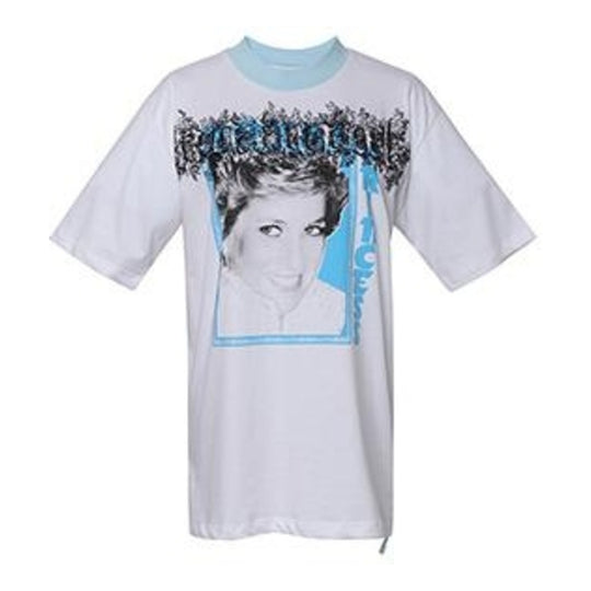 OF2D2T001 Off-White Diana Princess Print Short Sleeve T-Shirt 1