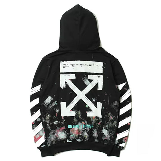 Off-White Galaxy Brushed Over Hooded OMBB009F176190309901-BK 2