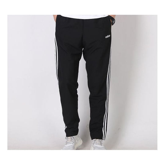 Men's adidas Knit Athleisure Casual Sports Black Long Pants/Trousers F ...