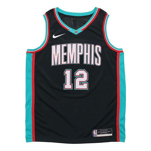 Men's NBA Memphis Grizzlies Ja Morant 12 Basketball Edition Swingman Jersey  Blue 2019