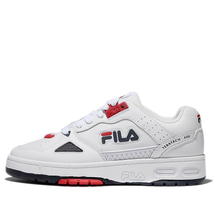 FILA Unisex Low-Top Sneakers White/Red/Black 1TM01759D_125 - KICKS CREW