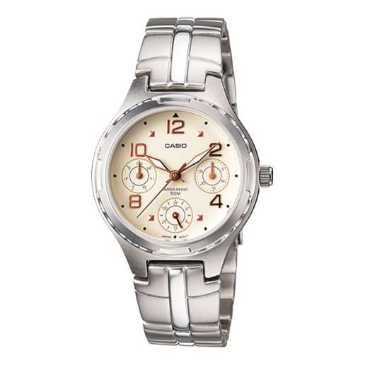 CASIO Waterproof Stainless Steel Strap White Analog LTP-2064A-7A3VDF