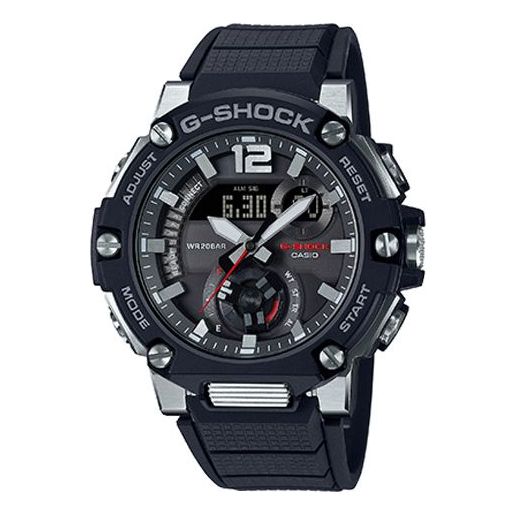 Men's CASIO G-SHOCK G-STEEL Series Sports Solar Powered Bluetooth Waterproof Shockproof Watch Mens Black Analog/Digital Combo GST-B300-1AER Watches - KICKSCREW