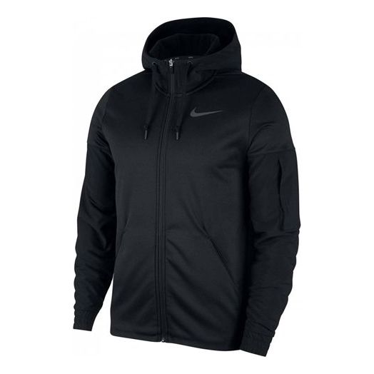 Nike Therma Training Sports Quick-dry Brushed Jacket Coat Male Black BV6310-010