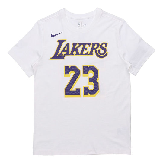 Nike Men's NBA Los Angeles Lakers James NO.23 Basketball Sports White ...