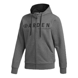 adidas Harden Fz Basketball Sports Hooded Jacket Gray DW8739