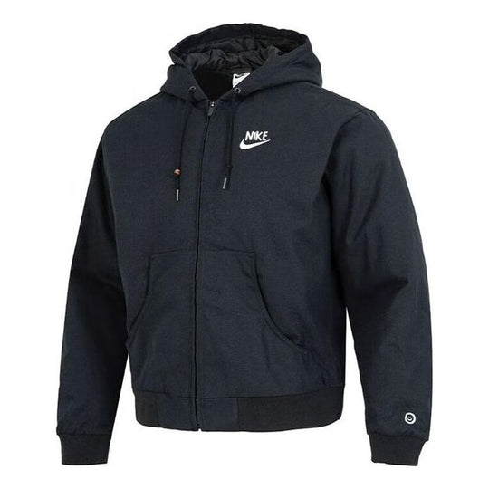 Nike Sportswear back graphic hooded zipped jacket 'Black' DQ4184-010