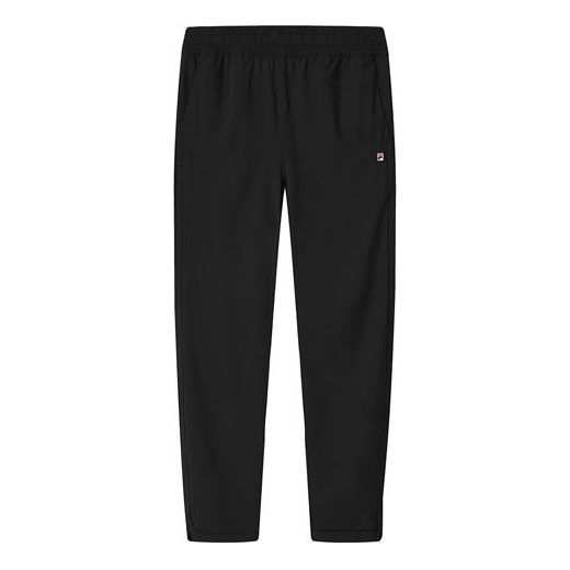 (WMNS) FILA Thin and light Woven Straight Casual Long Pants Black F11W128610F-BK