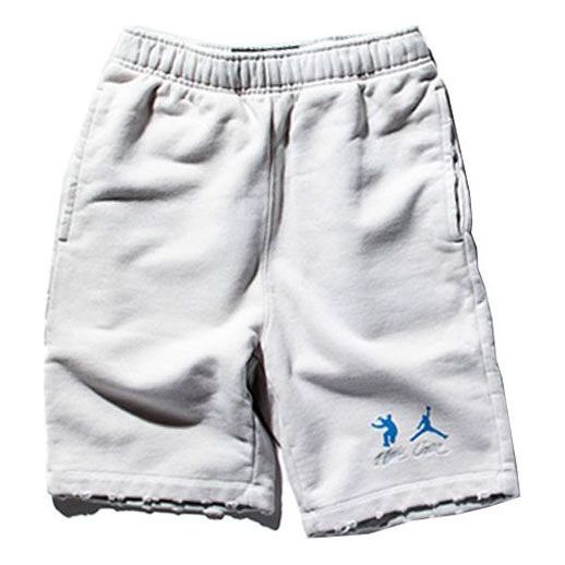 Air Jordan x union Crossover Solid Color Logo Casual Sports Breathable Shorts Asia Edition Couple Style Gray DJ9529-025