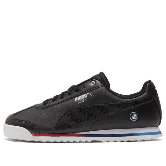 PUMA Bmw Mms Roma Low Top Running Shoes Black/White 306638-01