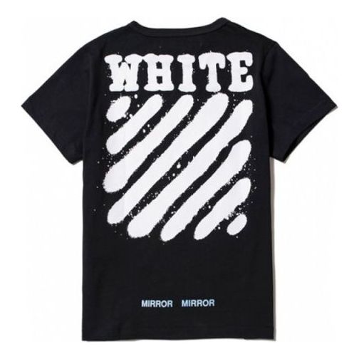 Men's OFF-WHITE C/O VIRGIL ABLOH Tiger Stripes Splash Ink Printing Sho