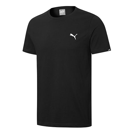 Men's PUMA Embroidered Logo Round Neck Short Sleeve Black 834479-01