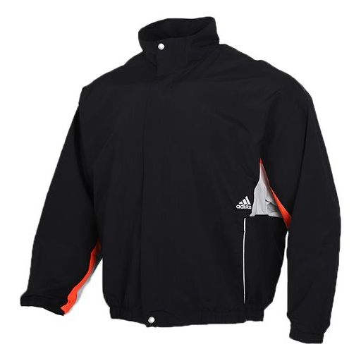 adidas Zipper Stand Collar Woven Jacket Black FM5455