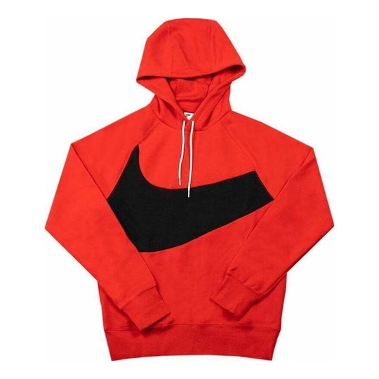 Nike Sportswear Swoosh Tech Fleece Pullover Hoodie 'University Red Black' DD8222-657