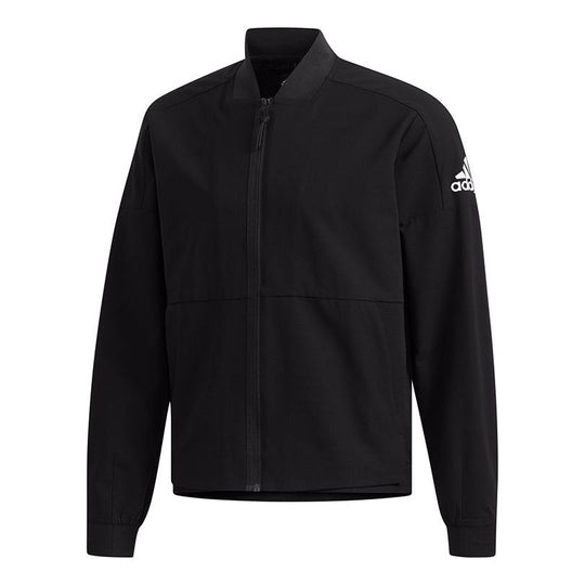 adidas Jkt Wv Light baseball uniform Athleisure Casual Sports Loose Stand Collar Jacket Black DZ1998