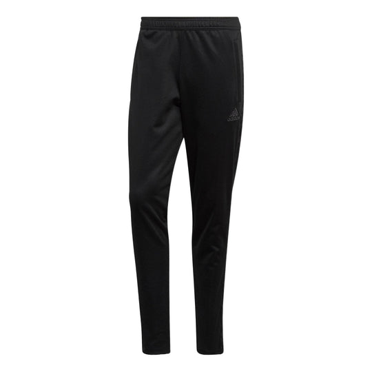 adidas Tan Club H Solid Color Logo Elastic Waistband Knit Sports Pants Black DY5831