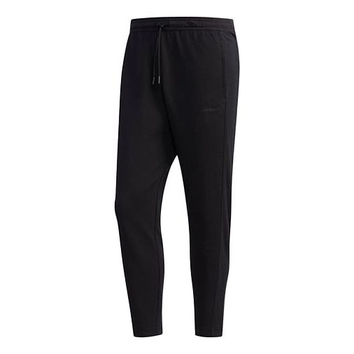 adidas neo logo Casual Sports Pants Black EJ7078