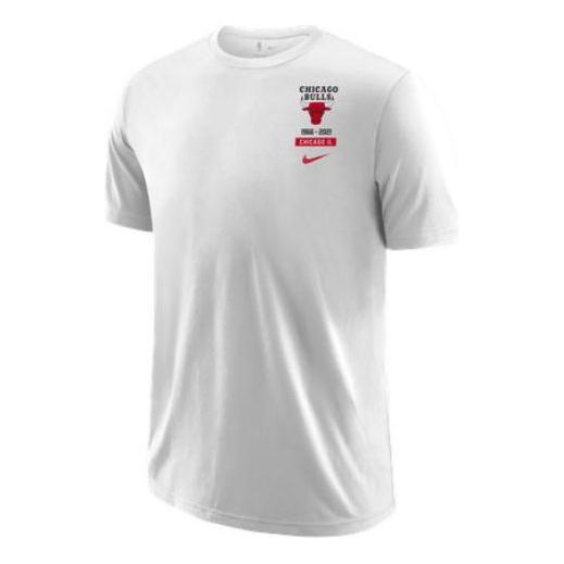 Men's Nike Chicago Bulls Printing Logo Loose Round Neck Pullover Short ...