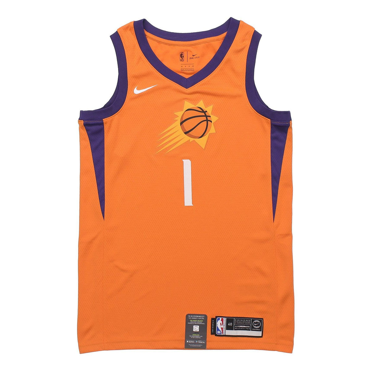 Nike NBA limited Jersey SW Fan Edition Phoenix Suns 1 Orange AT9813-84