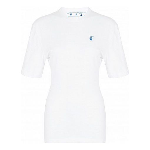 OFF-WHITE Womens SS20 Slim-fit Short Sleeve OWAA080S20JER0020145 T-shirts - KICKSCREW