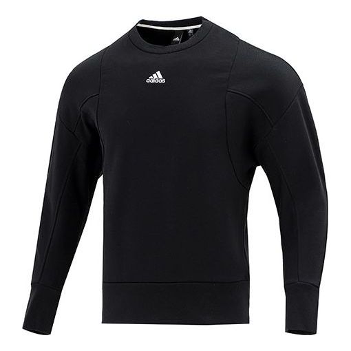 Men's adidas Internal Crew Round Neck Long Sleeves Pullover Black HB6559
