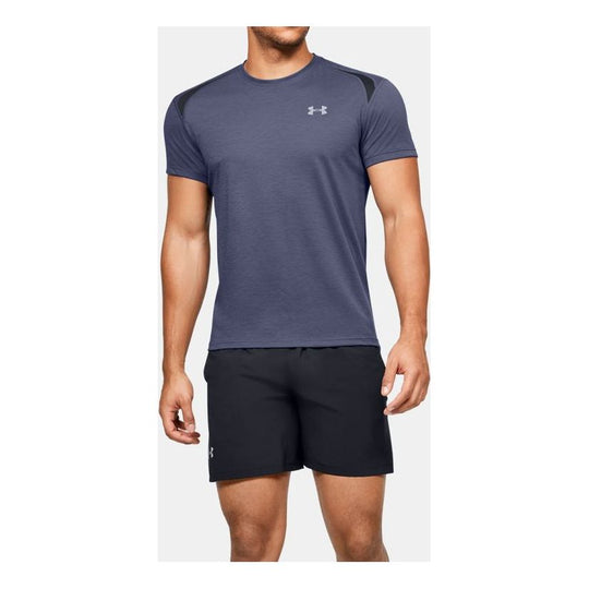 Men's Under Armour Streaker Series Running Sports Short Sleeve Blue 1326579-497